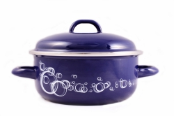 Smaltovaný rendlík BELIS-BUBBLE, průměr 18 cm,objem 1.5 litru 