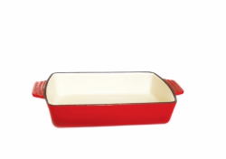 Smaltovaný, litinový pekáč Queen line, průměr 30 cm, objem 2,6 litrů, váha 3 kg 