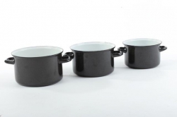 Smaltované nádobí - BELIS - SFINX, Standard černý