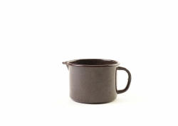 Olymp, Hnědý granit, smaltovaný hrnek s výlevkou 12 cm, 1 l 