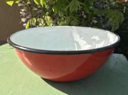 Miska 1,50 l, 19 cm, červená, uvnitř bílá 