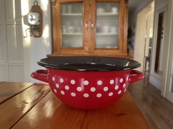 Metalac, smaltovaná mísa s uchy 28,5 cm, 5 l, černý vnitřek 