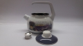Metalac smaltovaný čajník dekor levandule, objem 2,5 litru 