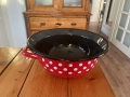Metalac, smaltovaná mísa s uchy 28,5 cm, 5 l, černý vnitřek 